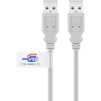 Pro USB 2.0 A/A - Harmaa - 2m