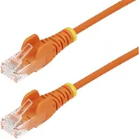 StarTech.com U/UTP Cat6 Slim laitekaapeli, LSZH, 1,5m, oranssi