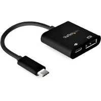 StarTech.com usb-c to displayport adapter power delivery 8k 30hz hbr3 usb type c to displayport 1.4 display adapter
