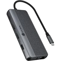 Icy Box – IB-DK4062-CPD, Langallinen, USB 3.2 Gen 1 (3.1 Gen 1) Type-C, 100 W, 3,5 mm, 10,100,1000 Mbit/s, Antrasiitti (61190)