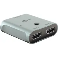 Goobay 2-in-1 HDMI-kytkin - 8K@60Hz - harmaa
