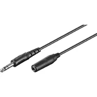 Pro Jack 6.3mm - Jack 6.3mm cable 5m black (50428)