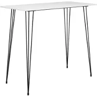 vidaXL Baaripöytä, valkoinen, 120x60x105 cm