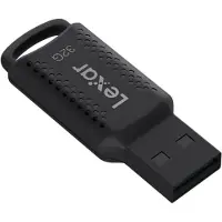 Lexar JumpDrive LJDV400032G-BNBNG, 32 GB, USB A-tyyppi, 3.2 Gen 1 (3.1 Gen 1), 100 MB/s, Liuku, Musta