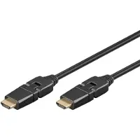 Goobay High-speed HDMI 360 cable with Ethernet - Cable length 3 m