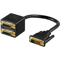 Goobay DVI-D - DVI-D x2 cable 20m black (68740)