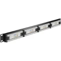 Goobay CAT 5e 19 tuuman (48,3 cm) Patch Panel, 24 porttia
