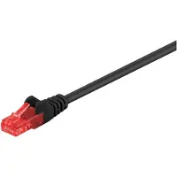 Goobay CAT 6 patch-kaapeli, U/UTP, musta