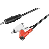 Pro Jack 3.5mm - RCA (Cinch) x2 1.5m cable black (50213)