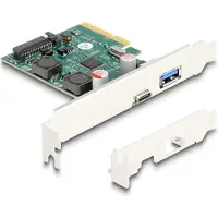 DeLOCK PCIe USB 10Gb/s Card with 2 external USB-C and USB-A 10G ports (90107)