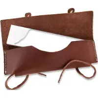 Helle Sharpening Stone L 300311 sharpening stone grain 360/1000, leather sheath