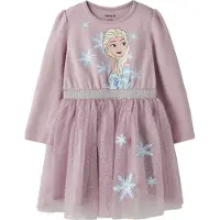 Name it Nmfosimi Frozen Ls Tulle Dress Noos Wdi - Purple - 128
