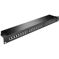 Pro CAT 6 19 tuuman (48,3 cm) kytkentäpaneeli, 24 porttia (1 HE)