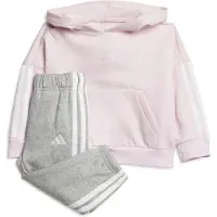 Adidas Treenipuku 'Essentials' meleerattu harmaa / roosa