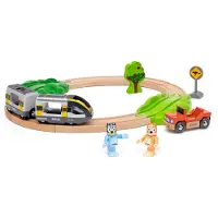 BRIO Bluey and Bingo train set with wooden tracks, 15 pieces, age 36m+ (63614400)