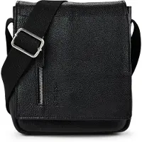 Strellson Kennington Crossbody-laukku Nahka 20 cm Musta