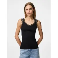 Pieces Pcbarbera Lace Top Jrs Noos Bc - Black - L