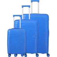 Travelite Pacific 4-pyöräinen Matkalaukkusetti 3-osainen Sininen