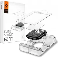Spigen EliteShield EZ Fit, Näytönsuoja, Älykello, Läpinäkyvä, Apple, Apple Watch 10 (42mm), 2 kpl