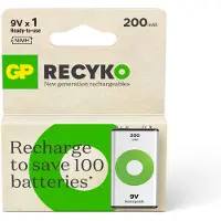 GP Paristo Recyko NiMH 9V 200mAh 1-Pack