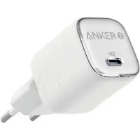 Anker Zolo 20W GaN - Seinälaturi, Hopea/Valkoinen