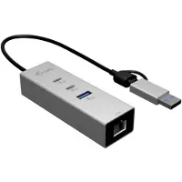 I-Tec CAMETALG325HUB, USB 3.2 Gen 1 (3.1 Gen 1) Type-A + Type-C, USB 3.2 Gen 1 (3.1 Gen 1) Type-C, USB 3.2 Gen 1 (3.1 Gen 1) Type-A, RJ-45, 5 Mbit/s,