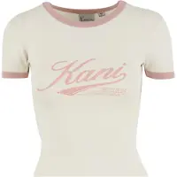 Karl kani Paita 'Varsity' vaaleabeige / vaalea pinkki