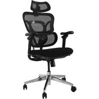 Equip 651053, pehmustettu istuin, Verkkoselkänoja, Musta, Musta, Verkko, Nailon, Nailon, Verkko