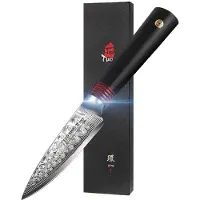 Kizer Cutlery Vanguard Mini Bulldog V3672SA2 Gray PVD Stonewashed Nitro-V, Gray Micarta, pocket knife, O.SHO design