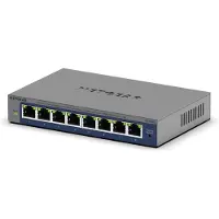 Netgear GS108Ev4 Hallitsematon L2/L3 Gigabit Ethernet (10/100/1000) Harmaa (GS108E-400EUS)