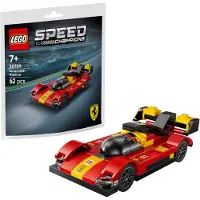 LEGO Speed Champions Ferrari 499P racing supercar 1:1 brick set 62 pieces for beginners (30709)