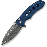 CIVIVI Triptych C23085B-DS1 Damascus, Blue Micarta, pocket knife
