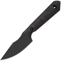 Kizer Cutlery Mini Harpoon S45VN veitsi, Fat Carbon, Black DLC