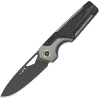 Kizer Cutlery Serpentine KI3759FDA2 Matte DLC Elmax, Titanium &amp; Micarta Inlays, pocket knife, Jonathan Styles design