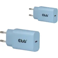 Club 3D 2-pack usb-c charger 30watt blue