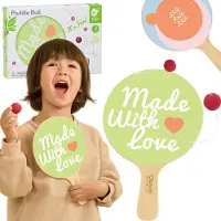 Classic World Wooden Racket with Ball on String
