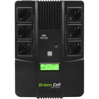 Green Cell – AiO 800VA 480W Überspannungsschutz 230V Black (UPS06)