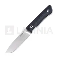 RealSteel Bushcraft Plus II Full Flat veitsi, Black G-10, Satin