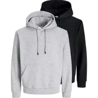 Jack & Jones Jjebradley Sweat Hood 2Pk Mp - Black - L