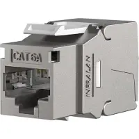 PROCABLE Elektronik E-20091, Tasainen, Metallinen, RJ-45, IDC, Naaras, Cat6a