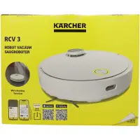 Kärcher RCV 5, Pussiton, Valkoinen, Pyöreä, Lataus, 66 dB, 0,33 L