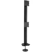 Chief K3G120B | Kontour K3 Grommet Mounted 1x2 Array | VESA 75x75-100x100 | Max 11,34kg | Grommet Base | Musta