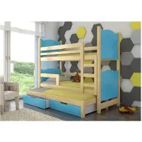 ADRK Furniture Kerrossänky Leticia, 180x75 cm/172x75 cm, harmaa/ruskea