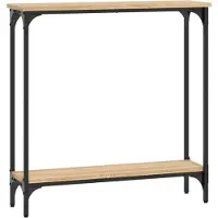 vidaXL Konsolipöytä Sonoma-tammi 75x22,5x75 cm tekninen puu