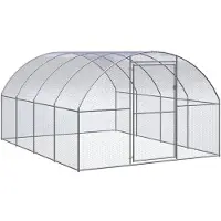 vidaXL Kanojen ulkohäkki 3x4x2 m galvanoitu teräs
