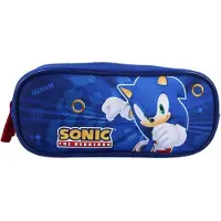 Vadobag Sonic Still Unstoppable Pencil Case 2-Compartment - Blue