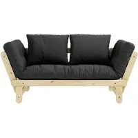 Karup Beat-futonsohva dark grey/mänty l 162 cm