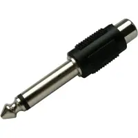 Schwaiger KHA4010 533, RCA, 6.3mm, Musta (KHA4010533)