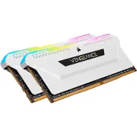 Corsair Vengeance RGB Pro , 16 GB, 2 x 8 GB, DDR4, 3200 MHz, 288-pin DIMM, Valkoinen (CMH16GX4M2E3200C16W)