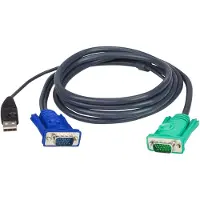 Aten – KVM cable, SPHD15 ma to HD15 ma & USB Type A ma, 5m (2L-5205U)